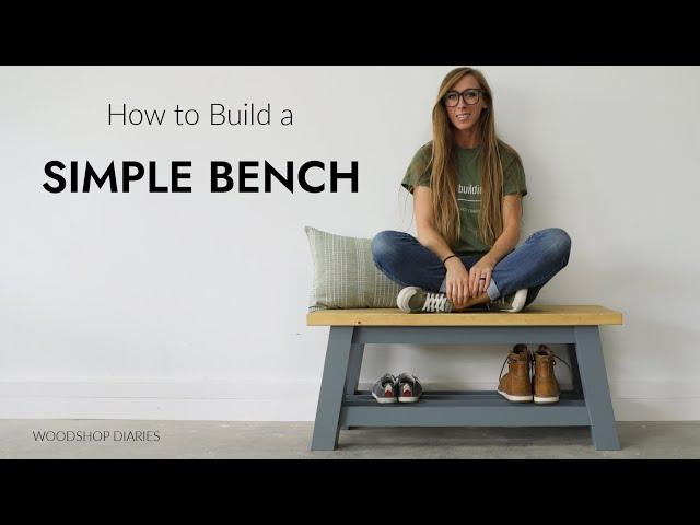 How to Build a Simple Bench with Shelf for Shoes