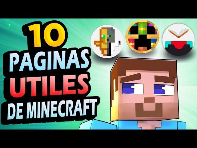  10 Páginas de Internet ÚTILES para Minecraft!!