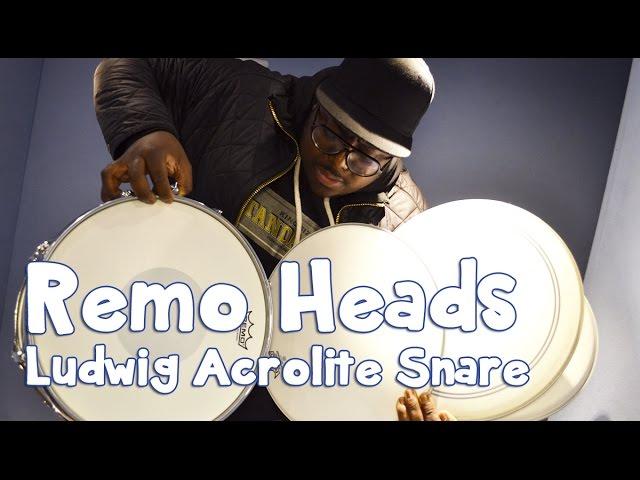 A Selection of Remo Drum Heads on a 1970s Ludwig Acrolite on Kwesi's Corner