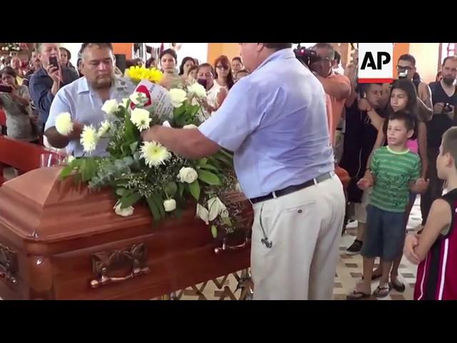 Funeral of Mexican actor Ruben Aguirre