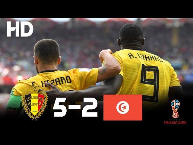 Belgium vs Tunisia (5-2) - 2018 FIFA World Cup Russia- Highlights HD