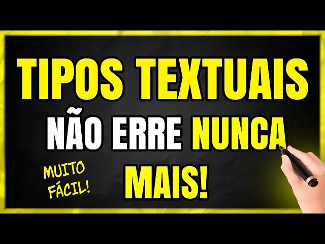 TIPOS TEXTUAIS: O Guia DEFINITIVO! Aprenda TUDO sobre Tipos Textuais em Minutos!