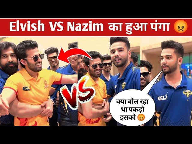 Elvish Yadav VS Round2hell Nazim ECL Match New Panga  | System Vs Rolla Controversy | ECL Match