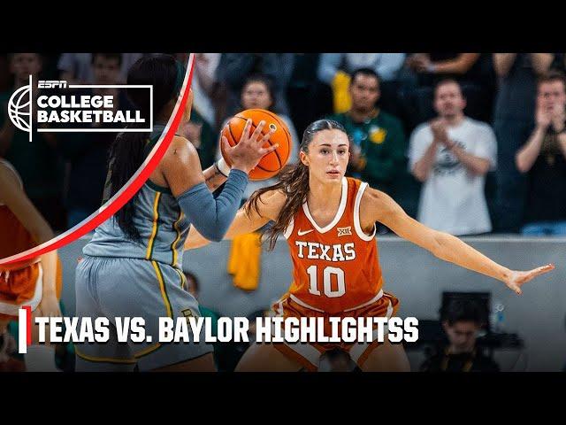 TEXAS SHOWDOWN  Texas Longhorns vs. Baylor Bears | Full Game Highlights | ESPN College Basketball