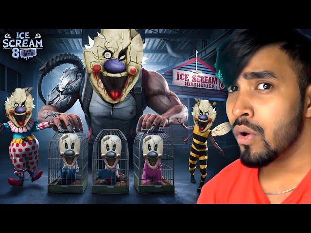 FINALLY, I KILLED ICESCREAM UNCLE GIANT ROBOT  - TECHNO GAMERZ ICESCREAM 8 HORROR GAMEPLAY