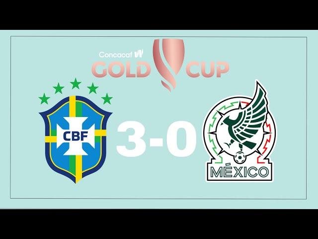 Brasil 3-0 México, Semifinal Copa Oro W