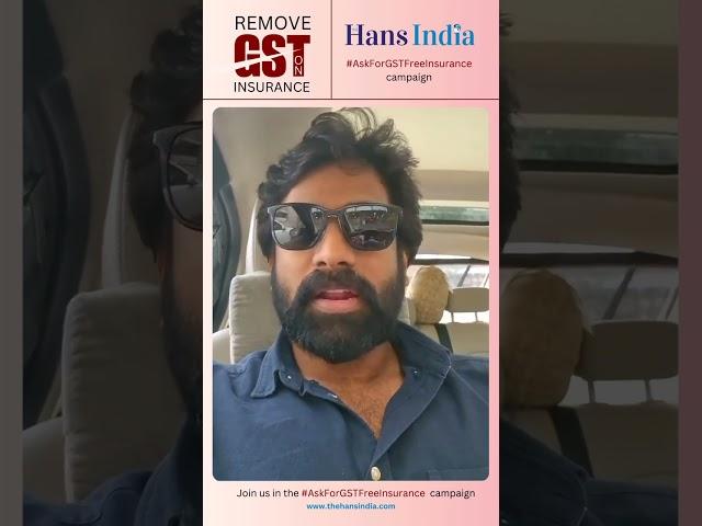 Rakshit Atluri - Actor, Supports The Hans India Campaign | #AskForGSTFreeInsurance | The Hans India