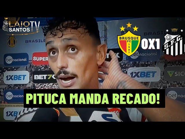 PÓS JOGO - BRUSQUE 0 X 1 SANTOS - DIEGO PITUCA SOLTA O VERBO APÓS VITÓRIA DO SANTOS!