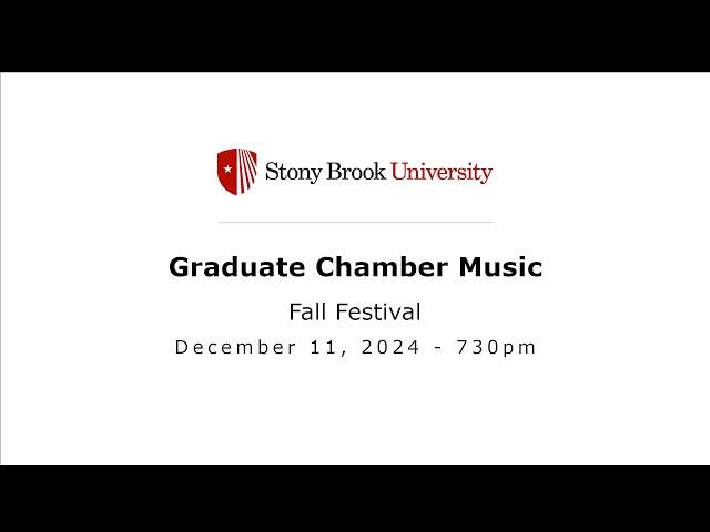 Graduate Chamber Music Fall Festival