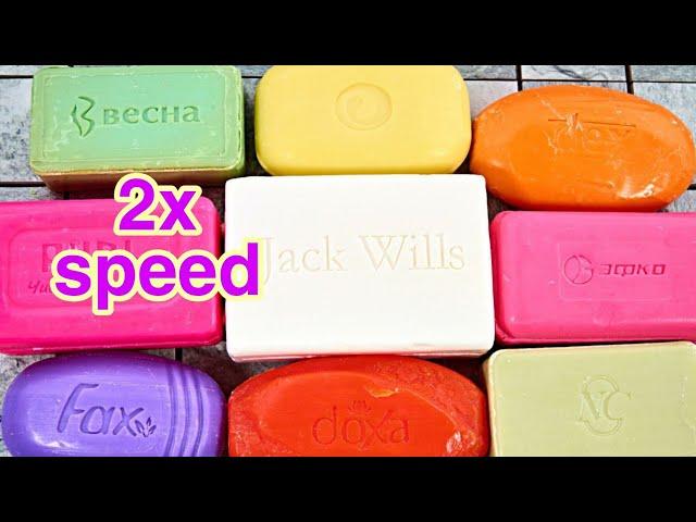 2X speed ASMR soap cutting. 4K @Bossin Asmr