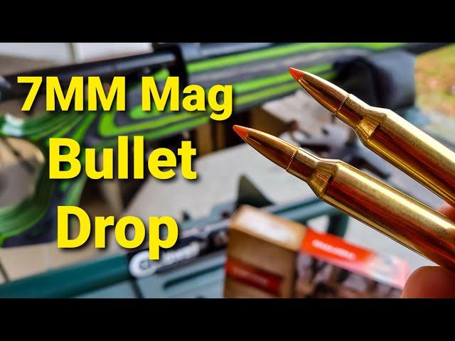 7MM Rem Mag Bullet Drop - Demonstrated and Explained