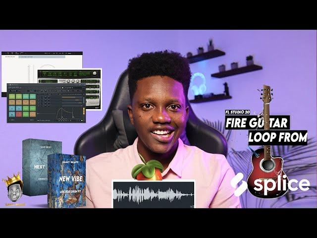 How To Use SPLICE MELODIC LOOPS |  Make MODERN AFROBEAT With MELODIC GUITAR SAMPLE