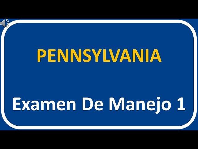 Examen De Manejo De Pennsylvania 1