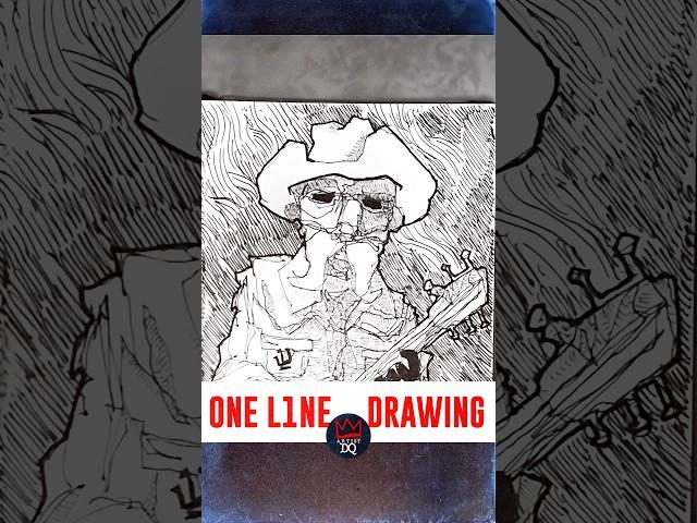 Rate This Cowboy Single Line Drawing: 1-10! How Will You Score It?