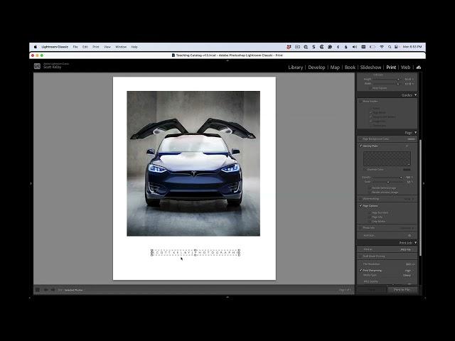 Adding Text to Prints in Lightroom Classic