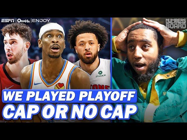 We Played Playoff Cap Or No Cap | Numbers On The Board