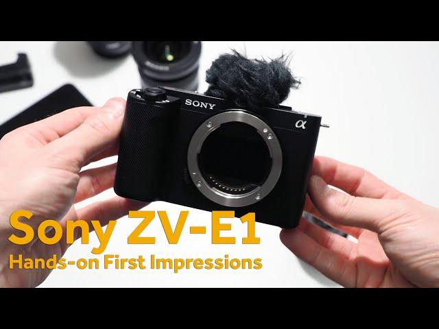 Hands-on with Sony's new full-frame ZV-E1 vlogging camera!