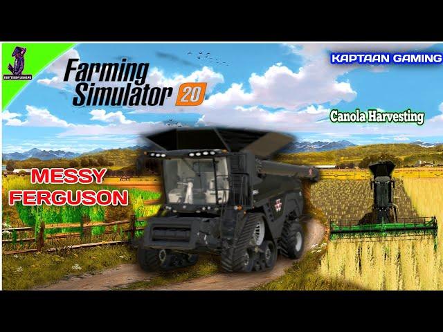 Harvesting Canola And Spreading Slurry | farming simulator 20 | KAPTAAN GAMING #fs20 #canola #vlog