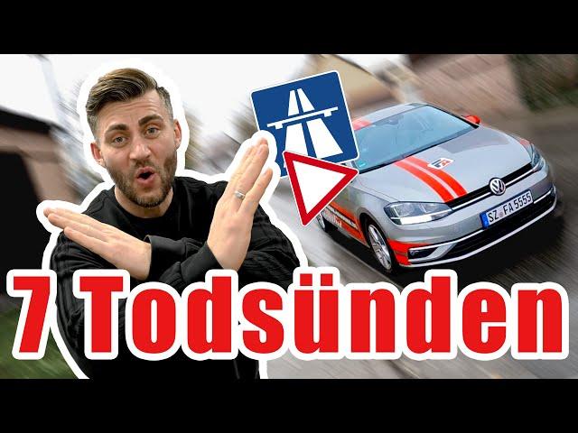 Die 7 TODSÜNDEN im Straßenverkehr ️️