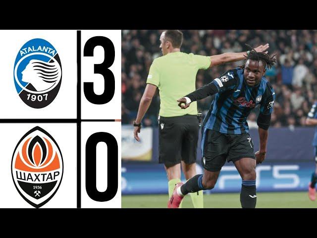 Atalanta vs Shakhtar Donetsk (3:0) Highlights | UEFA Champions League 2024 Lookman Goal