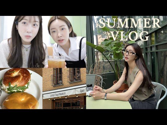 VLOG 차정원언니랑 성수동 데이트･ft. 연애의직진 기훈오빠︎런던베이글뮤지엄샤넬vip행사 로로피아나FW 행사︎택배 언박싱