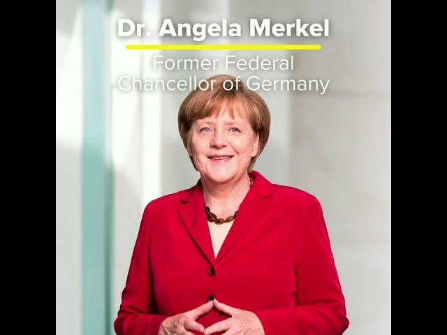 Former Federal Chancellor of Germany Dr. Angela Merkel for the 2022 UNHCR Nansen Refugee Award.