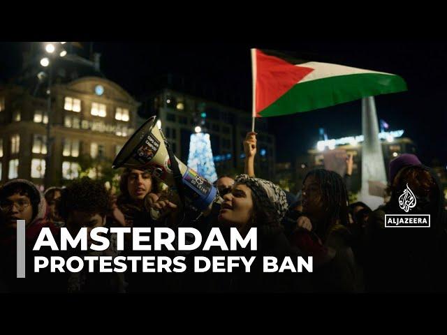 Amsterdam: Police detain hundreds defying demonstration ban