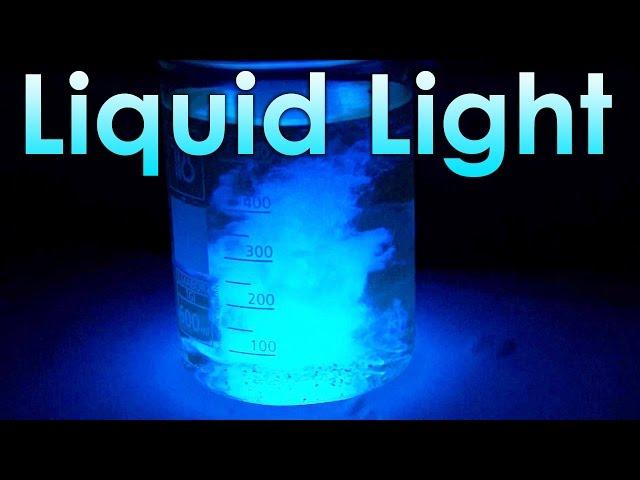 Liquid Light - Chemical Reaction with Luminol