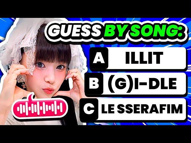 GUESS THE GROUP BY ONE SONG [MULTIPLE CHOICE]  Guess the Kpop Group - KPOP QUIZ 2024