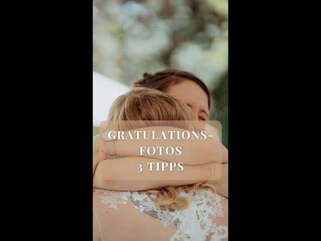 3 Tipps für Gratulationsfotos an der Hochzeit