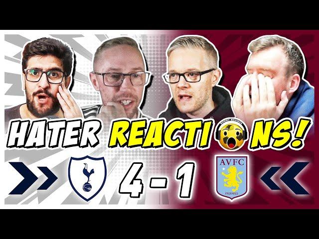 SPURS RIVALS & HATERS RAGING REACTION TO TOTTENHAM 4-1 ASTON VILLA | PREMIER LEAGUE FAN REACTIONS