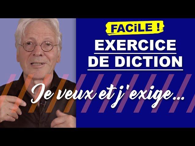 Un bon exercice de diction