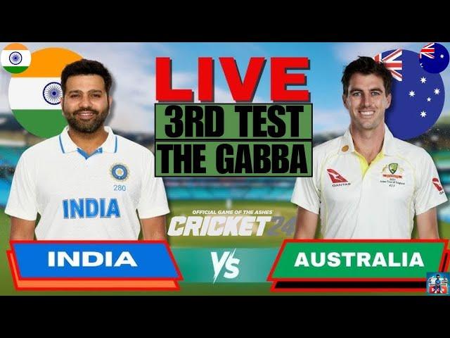 Australia Vs India 3rd Test Live | The Gabba Stadium | Ps5 Cricket 24 Gameplay