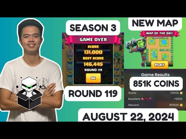 Zargates Strategy | Zargates Today | August 22, 2024 | Round 119 | 851K coins |  Season 3 #zargates