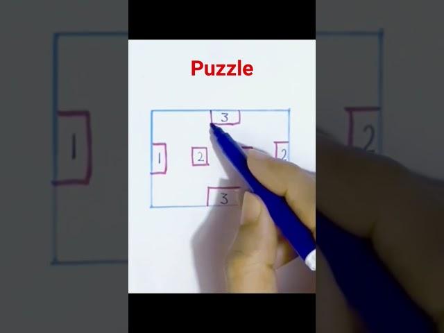 pen and paper puzzle without crossing the lines # puzzle #shorts #shortvideo #penandpaper