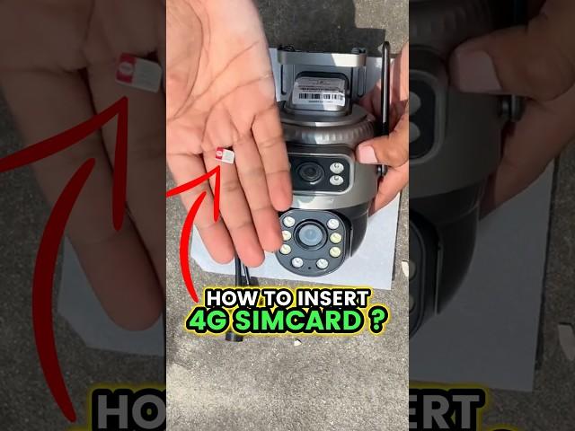 Active Pixel 4G Solar Dual Lens Camera | How to insert simcard ? How to install a 4g sim camera