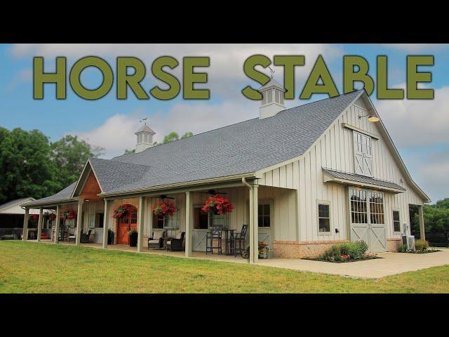 Touring a BRAND new horse STABLE