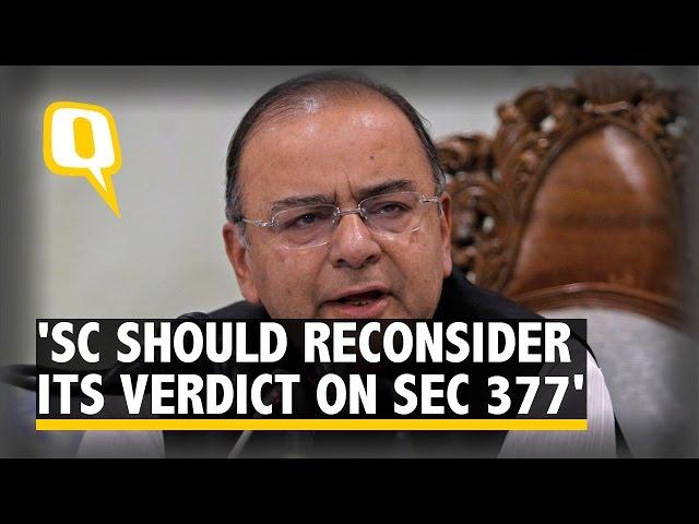 Supreme Court Should Reconsider Verdict on Section 377: Jaitley