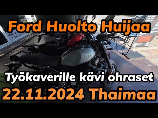 Ford Jomtien Huijaa Rahaa Huolloissa - Työkaverille Kävi Ohraset 22.11.2024 Pattaya Thaimaa