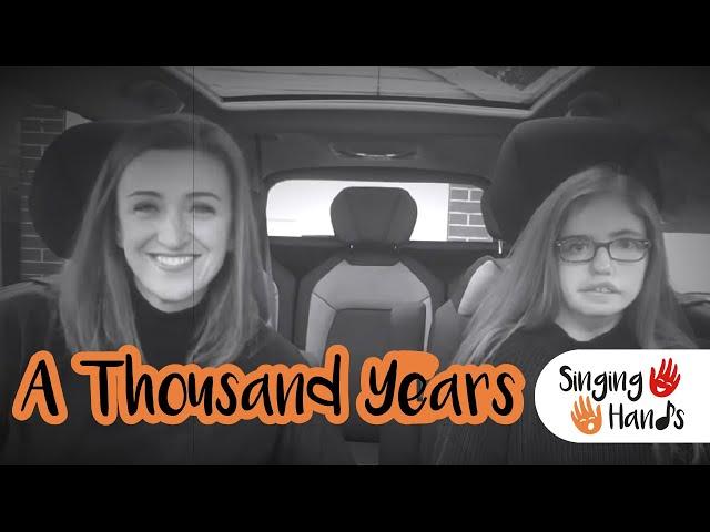 Makaton CarPark Karaoke: A Thousand Years - Singing Hands