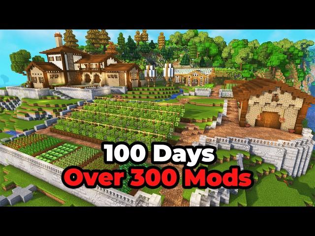 I Spent 100 Days Building the ULTIMATE Farm in Minecraft - Episode 1