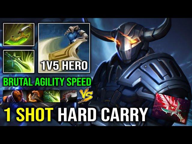 BRUTAL GOD STRENGTH 100% Crit Hard Carry Sven Hit Like a Truck vs Late Game Anti Mage Dota 2