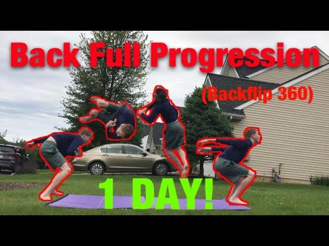 My Back Full Progression (Backflip 360)