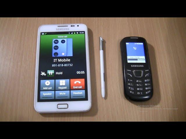 Over the Horizon Incoming call&Outgoing call at the Same Time Samsung Galaxy Note 1+Samsung E1225T