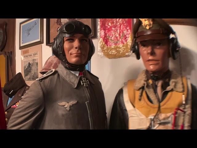 An amazing collection of uniforms and military memorabilia.