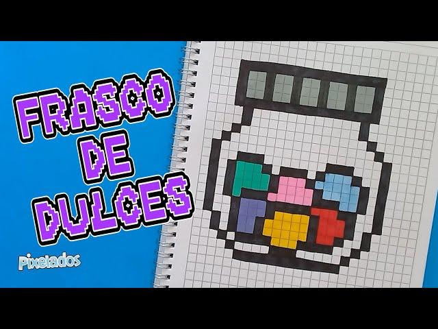 HOW TO DRAW A JAR OF CANDY IN PIXEL ART - PIXELADOS