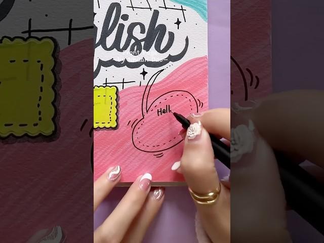 Beautiful Front Page Idea |  English ️ #shorts #frontpage #nhuandao
