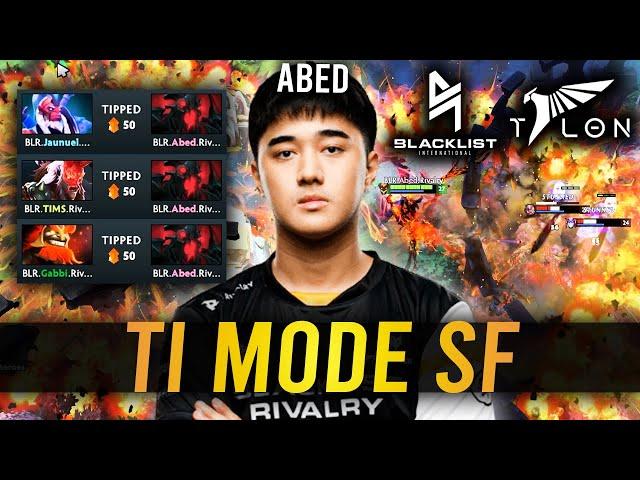 when ABED SHADOW FIEND enters TI MODE.. - BLR vs TALON (Game2)