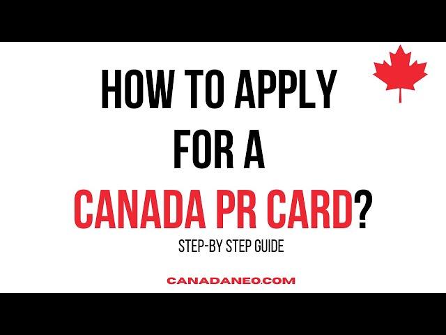 How to apply for a Canada PR card? #CanadaPR #canadaimmigration #canadavlogs #expressentry