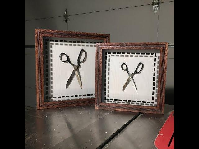 A Pair of Scissor Frames - Wall Art | DIY Woodworking Build